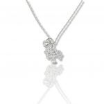 Platinum plated silver 925° tree of life necklace  (code FC006022)